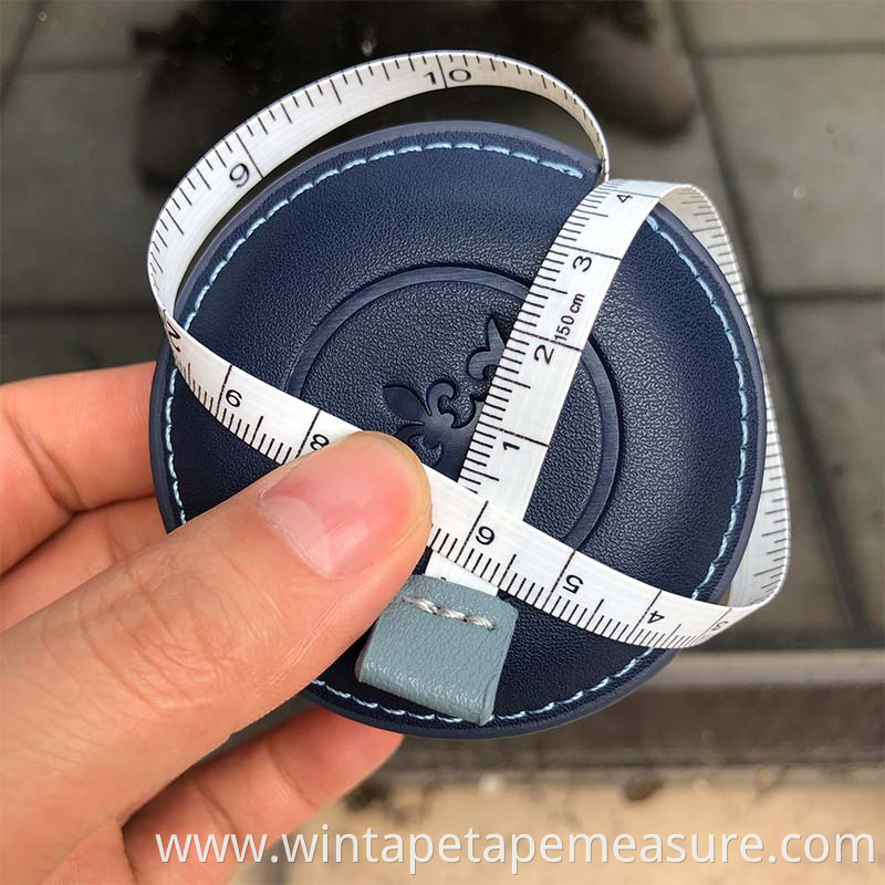 Promotional tailor measuring tape soft leather mini tailor tape measure home OEM round tailor tape